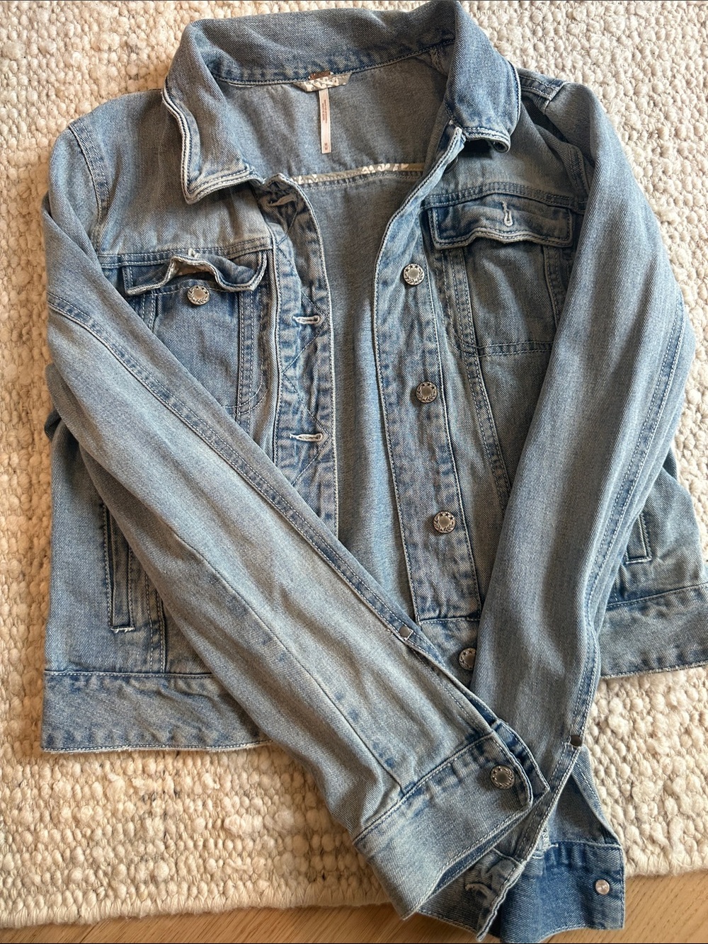 Free People Light Blue Denim Jacket
